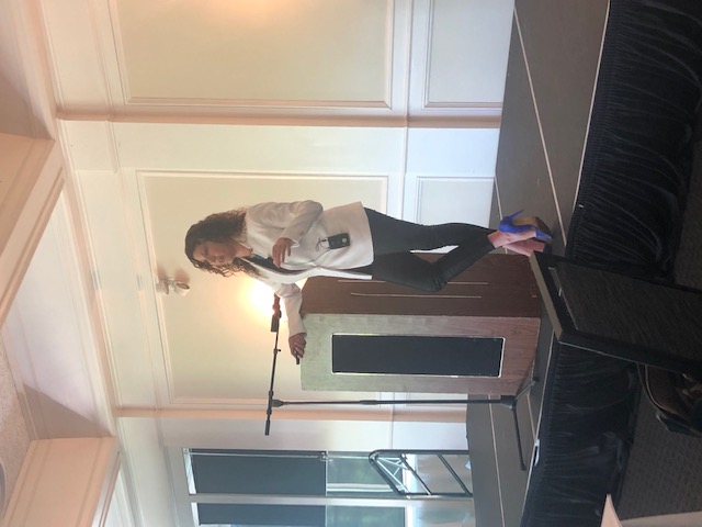 Dr. Melissa at podium